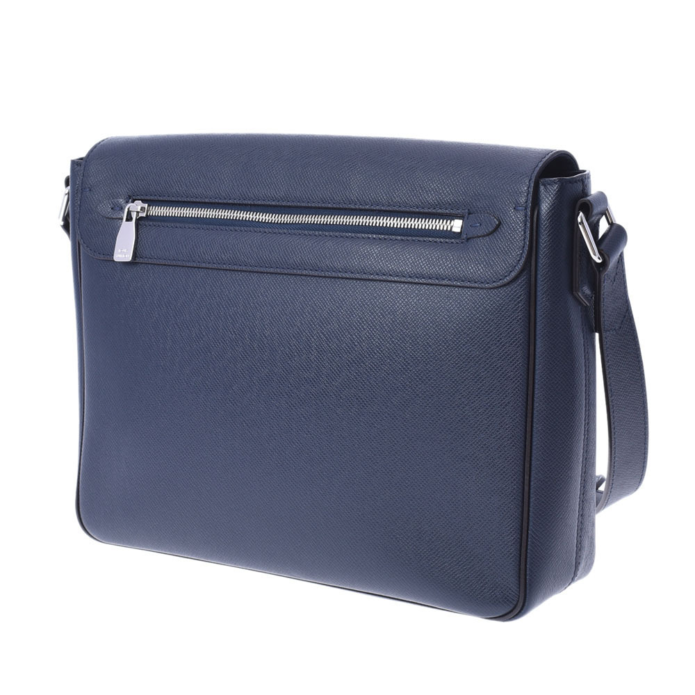 Louis Vuitton Shoulder Blue Marine NM Bag Taiga Roman Blue
